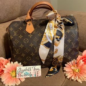 AUTH. Louis Vuitton Monogram Speedy 30